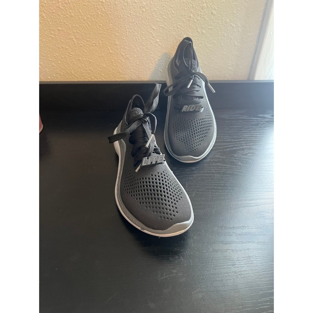 Crocs Womens Lite Ride 360 Pacer Shoes Black/Gray Size 8